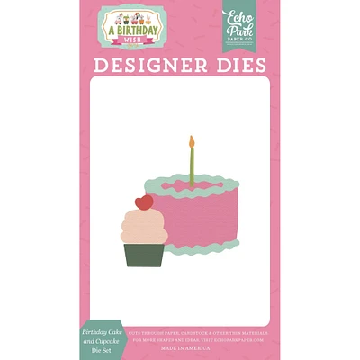Echo Park™ Paper Co. A Birthday Wish Girl Cake & Cupcake Die Set