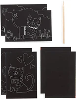 OOLY Mini Scratch & Scribble Cutie Cats Art Kit