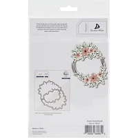 Pinkfresh Studio Rustic Floral Wreath Stencils Set