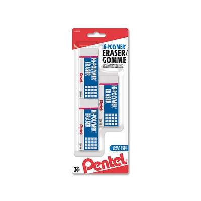 Pentel® Hi-Polymer® Erasers, 3ct.
