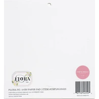 Carta Bella Double-Sided Paper Pad 6"X6" 24/Pkg-Flora No. 4