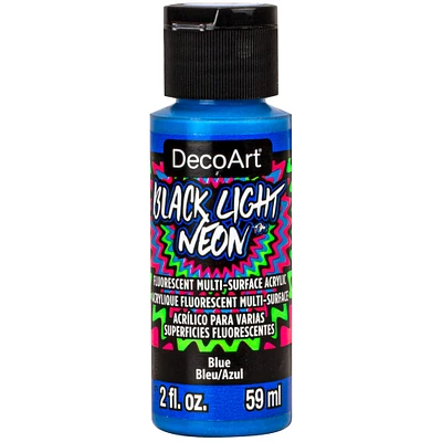 12 Pack: DecoArt® Black Light Neon™ Fluorescent Multi-Surface Acrylic Paint