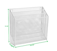 Mind Reader 3-Tier Vertical Mesh Wall File Holder