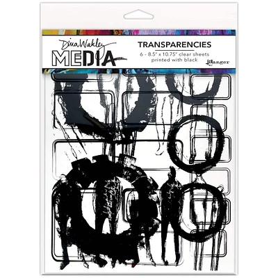 Dina Wakley Media Frames & Figures Transparencies Set