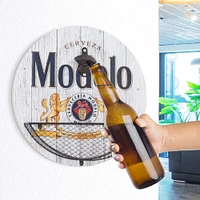 14" Modelo Beer Bottle Opener & Cap Catcher Wall Décor