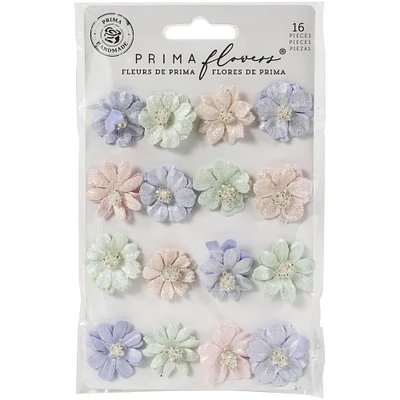 Prima® Watercolor Floral Collection Pretty Tints Mulberry Paper Flowers