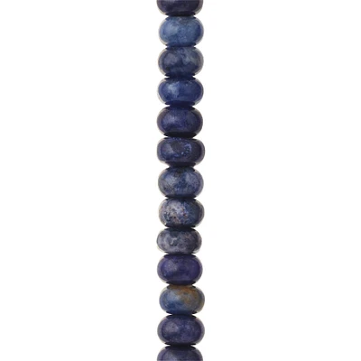 Blue Sodalite Rondelle Beads, 6mm by Bead Landing™