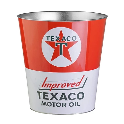 American Art Décor™ 11" Texaco Motor Oil Decorative Metal Trash Can