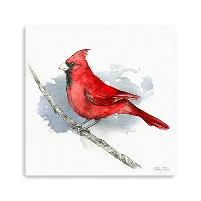 Birds Branches I Cardinal Canvas Giclee