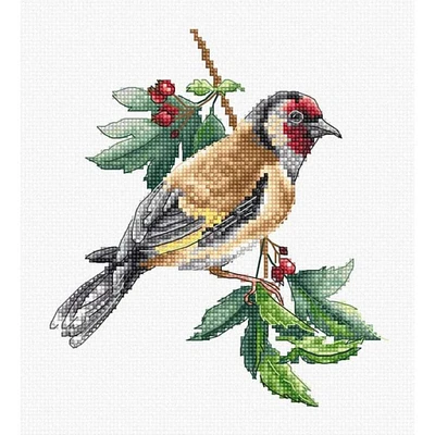 Luca-s Goldfinch Bird Counted Cross Stitch Kit