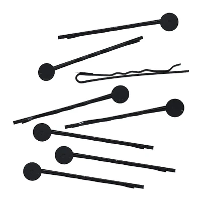 Bobby Pins with 8mm Circle Blanks, 25ct. by Bead Landing™