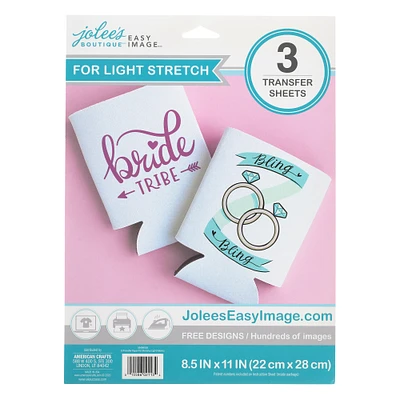 6 Packs: 3 ct. Jolee's Boutique® Easy Image™ Transfer Sheets for Light Stretchy Fabrics