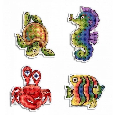 MP Studia Sea Dwellers Plastic Canvas Counted Cross Stitch Kit