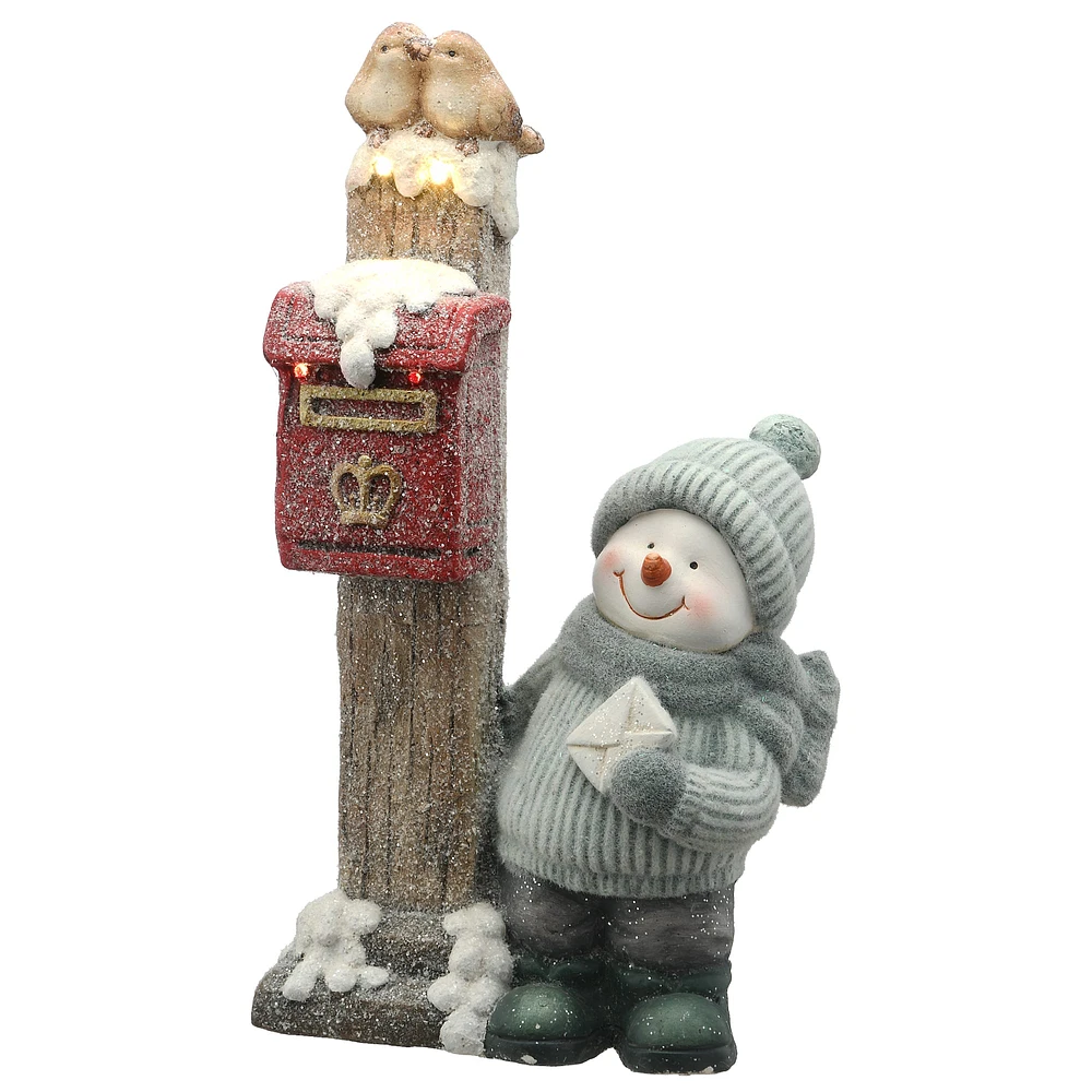 20" Snowman Sending Mail