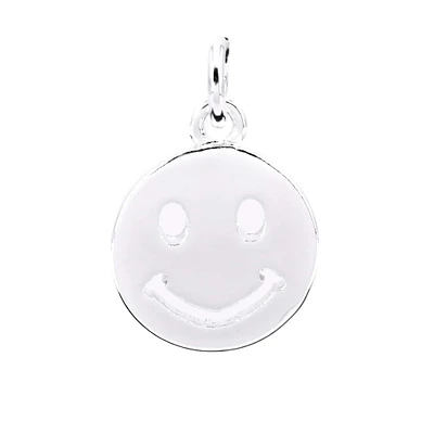 12 Pack: Silver Plated Smiley Face Charm by Bead Landing™