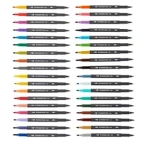 Staedtler® Duo-Color Fiber-Tip 36 Color Marker Set