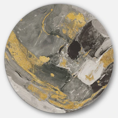 Designart - Marble Gold and Black II