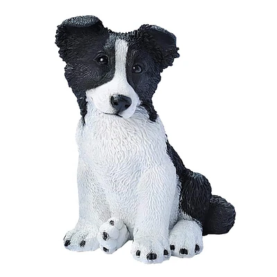 Design Toscano 10" Border Collie Puppy Dog Statue