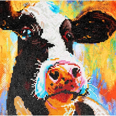 Diamond Art Intermediate Painted Cow Kit