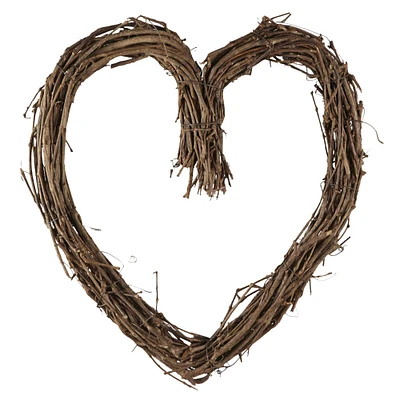 10 Pack: 12" Grapevine Heart Wreath by Ashland®