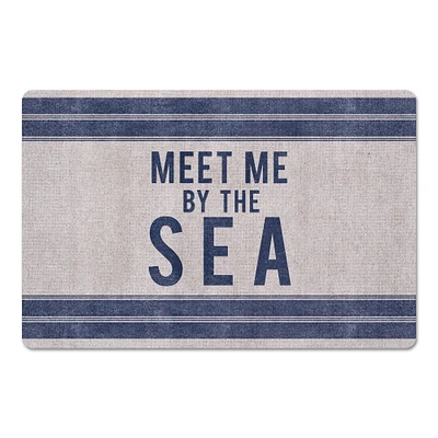 Meet Me By The Sea Floor Mat