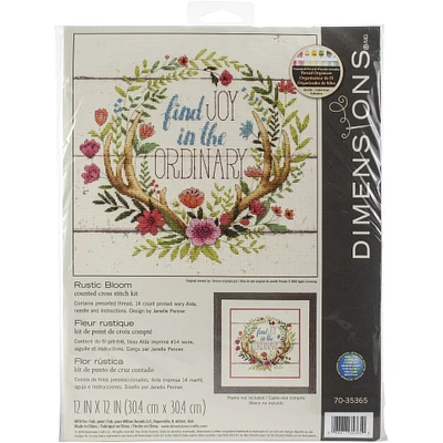Dimensions® Rustic Bloom Counted Cross Stitch Kit