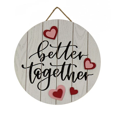 12" Valentine's Day Better Together Wall Décor