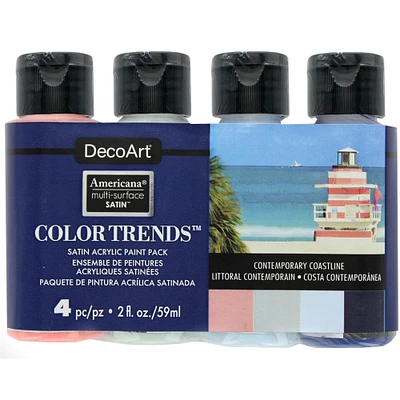 DecoArt® Americana® Coastline Multi-Surface Satin Acrylic Paint Pack
