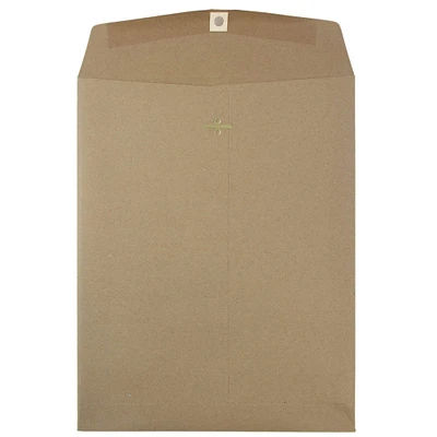 JAM Paper 10" x 13" Brown Kraft Catalog Envelopes