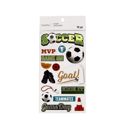 12 Pack: Soccer Stickers by Recollections™