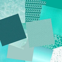 Specialty Teals Paper Pad by Recollections™, 12" x 12"