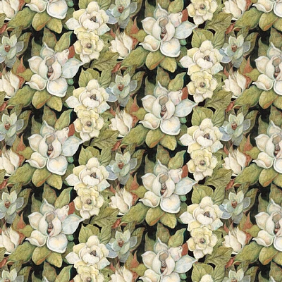 Springs Creative Iridescent Peacock Magnolia Cotton Fabric