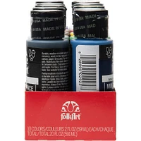 6 Packs: 10 ct. (60 total) FolkArt® Basics Multi-Surface Acrylic Paint Set