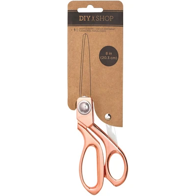 DIY Shop 8" Rose Gold Craft Scissors