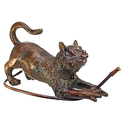 Design Toscano Bronze Raining Cats Piped Garden Statue