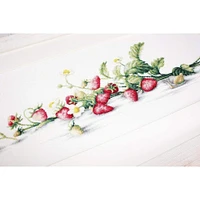 Luca-s Etude With Strawberries Counted Cross Stitch Kit