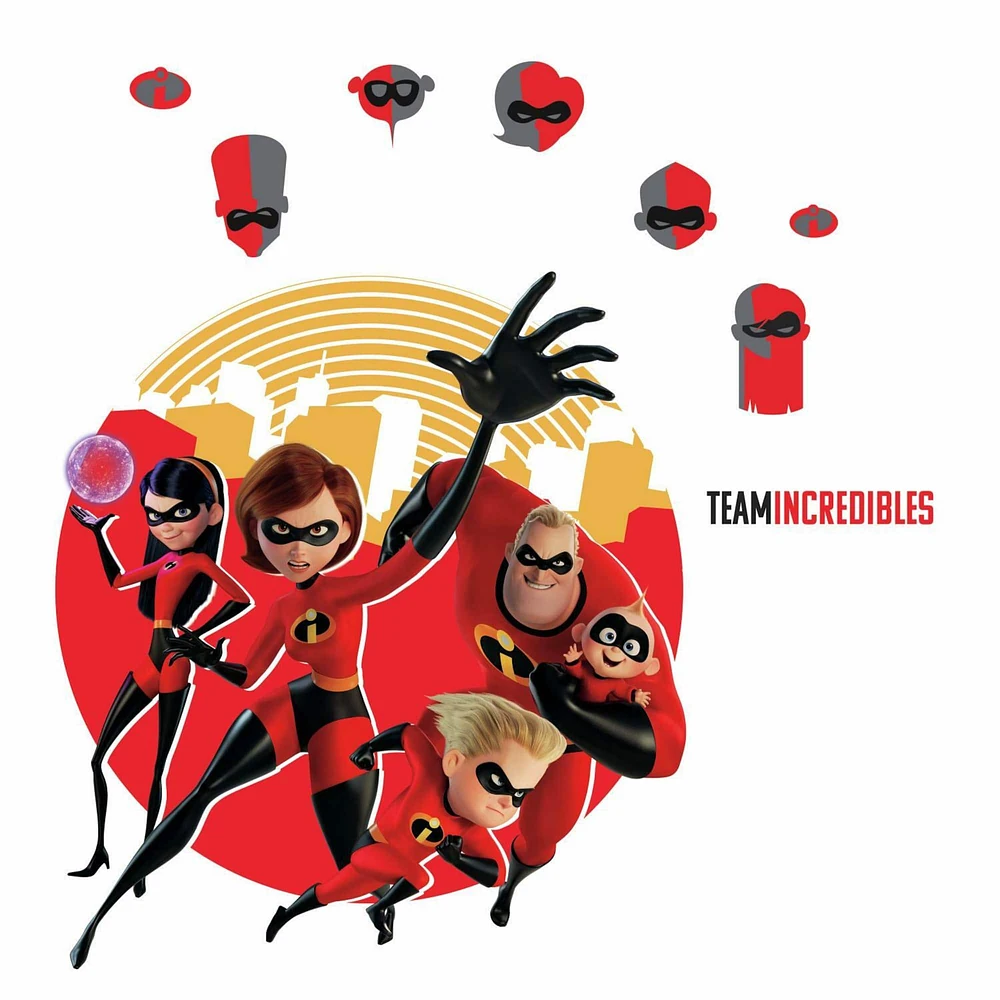 RoomMates Incredibles 2 Peel & Stick Giant Wall Decals