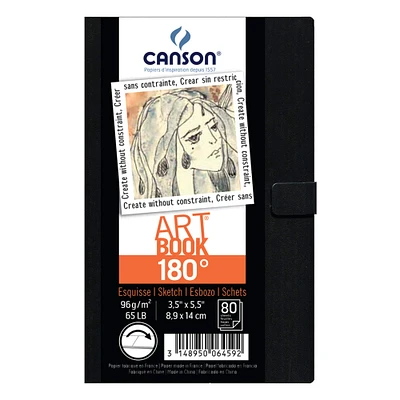 Canson® 180° Hardbound Art Book, 3.5" x 8.5"
