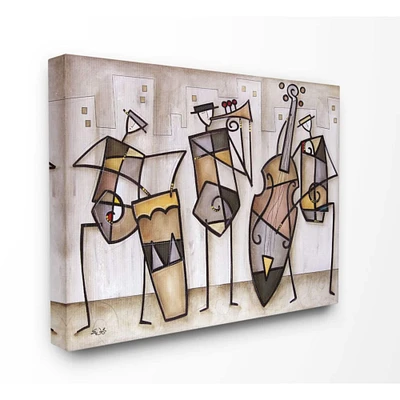 Stupell Industries Musical Trio Abstract Modern Canvas Wall Art