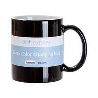 Craft Express Black Color Changing Mug, 11oz.