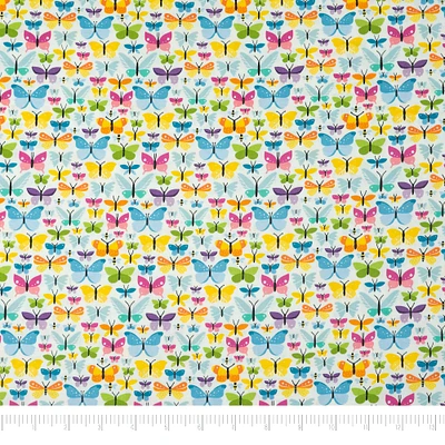 SINGER Multi Butterfly Cotton Fabric