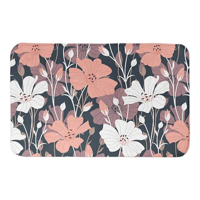 Growing Floral 34" x 21" Bath Mat