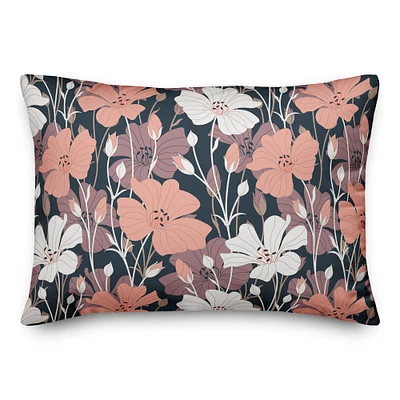 Growing Floral 14" x 20" Throw Pillow