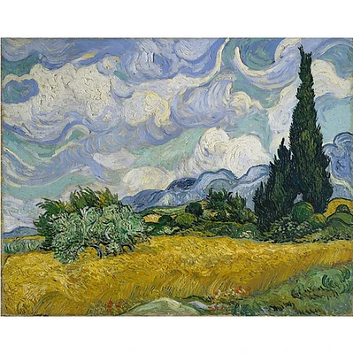 Sparkly Selections Wheat Field with Cypresses by Vincent Van Gogh Diamond Painting Kit