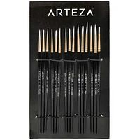 Arteza® Handmade Taklon Hair 15 Piece Miniature Detail Paint Brush Set