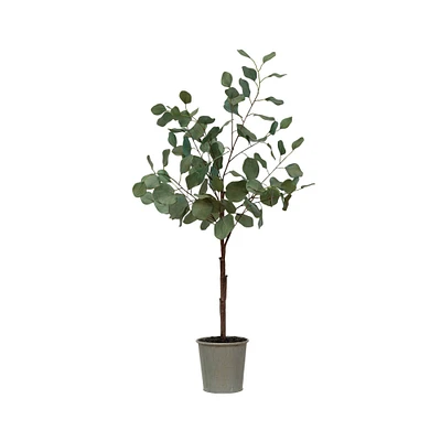 Faux Eucalyptus Tree In Pot