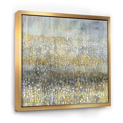 Designart - Glam Rain Abstract IV - Modern & Contemporary Framed Canvas