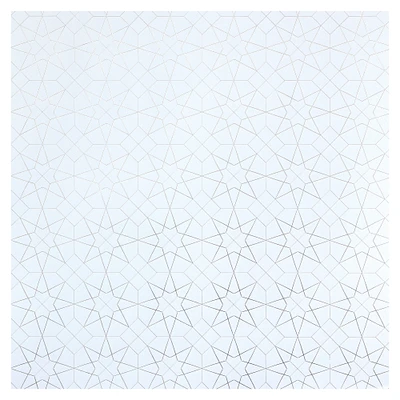 Silver Geometric Cardstock Paper by Recollections™, 12" x 12"