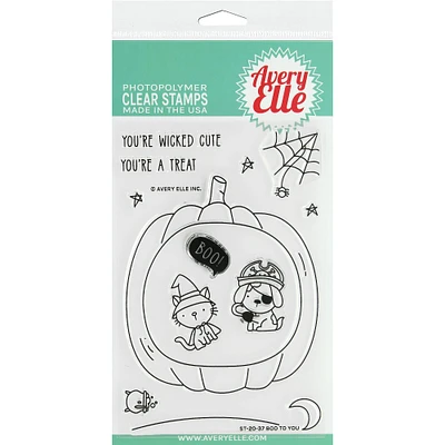 Avery Elle Boo To You Clear Stamps