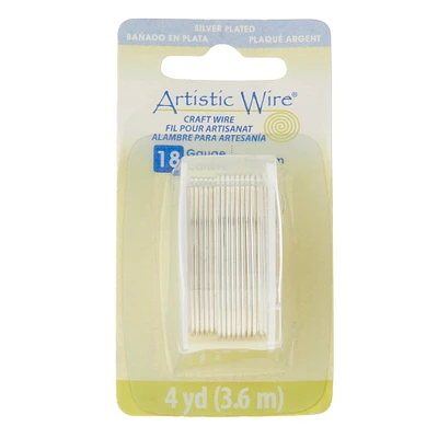 12 Pack: Artistic Wire®, Silver 18 Gauge